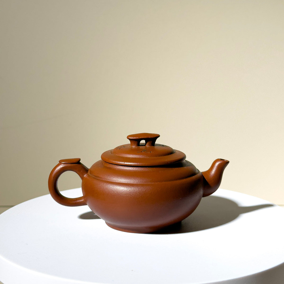 Vintage Yixing Teapot #54 Purple Clay Shang Xin Qiao Teapot 120ml YUMM CHA
