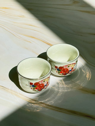 Sake Tea Cups Kutani - YUMM-CHA
