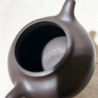 Factory No.1 Yixing Teapot #50 Black Star Clay Duo Zhi Teapot 120ml