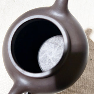 Factory No.1 Yixing Teapot #50 Black Star Clay Duo Zhi Teapot 120ml