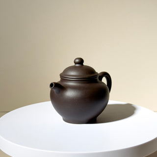 Factory No.1 Yixing Teapot #50 Black Star Clay Duo Zhi Teapot 120ml