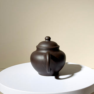 Factory No.1 Yixing Teapot #50 Black Star Clay Duo Zhi Teapot 120ml