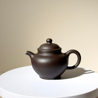 Factory No.1 Yixing Teapot #50 Black Star Clay Duo Zhi Teapot 120ml