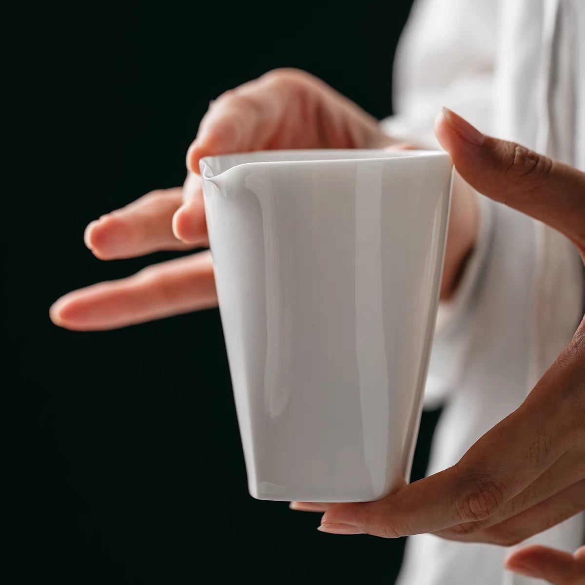 Fang Yuan White Porcelain Gaiwan, Pitcher, Cup - YUMM CHA