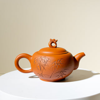 Vintage Yixing Teapot #30 Nurtured Hong Tu Guan 120ml - YUMM CHA