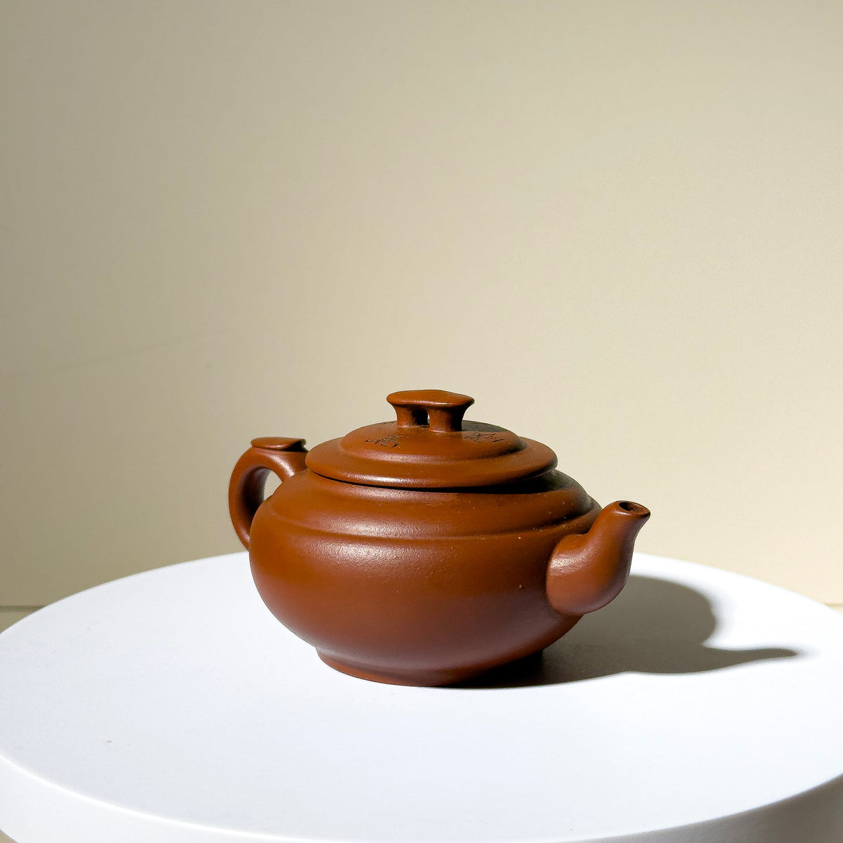 Vintage Yixing Teapot #54 Purple Clay Shang Xin Qiao Teapot 120ml YUMM CHA