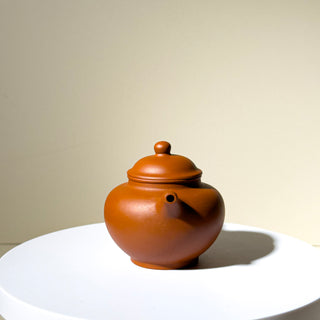 Factory No.1 Yixing Teapot #51 Red Clay Duo Zhi Teapot 120ml
