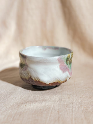 Hagiyaki Sansai Matcha Chawan #1 三彩 抹茶茶碗 | Seigan Yamane - YUMM CHA