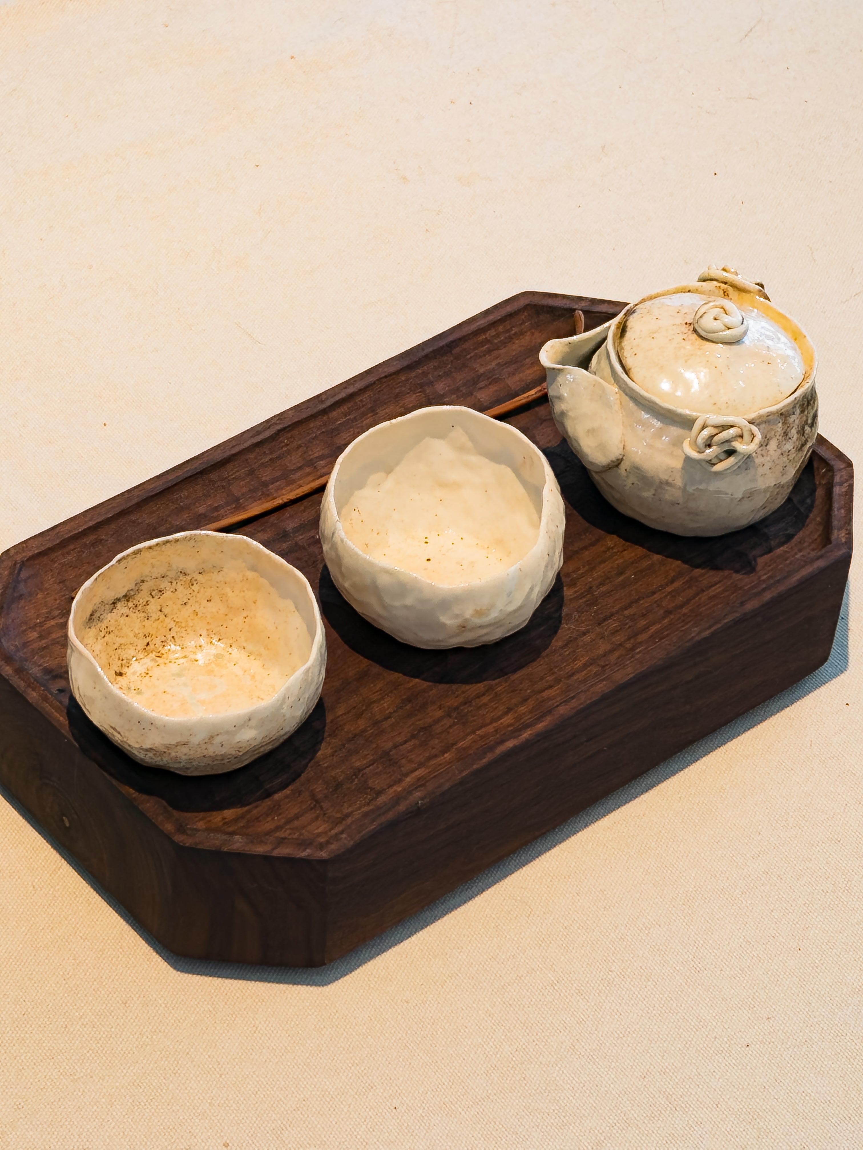 Woodfired Hand-built Teaware Collection (Final) by French Artist Therese Lauma - YUMM CHA