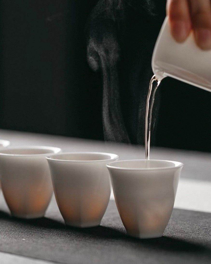 Fang Yuan White Porcelain Gaiwan, Pitcher, Cup - YUMM CHA