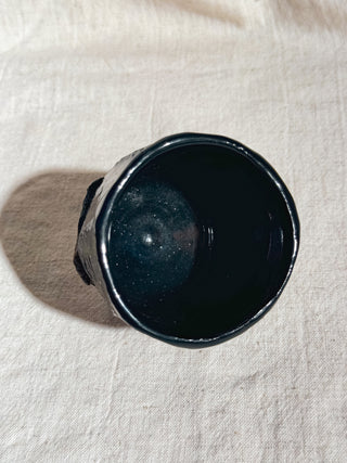 Hagi ware Black Glazed Yunomi Tea & Coffee Cup 
 #9 175ml | Eiichi Shibuya - YUMM CHA