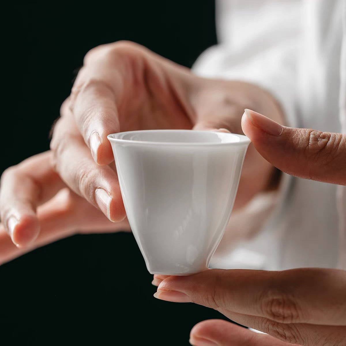 Fang Yuan White Porcelain Gaiwan, Pitcher, Cup - YUMM CHA