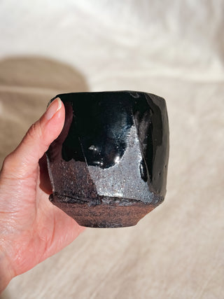 Hagi ware Black Glazed Tea & Coffee Cup #2 250ml | Eiichi Shibuya - YUMM CHA