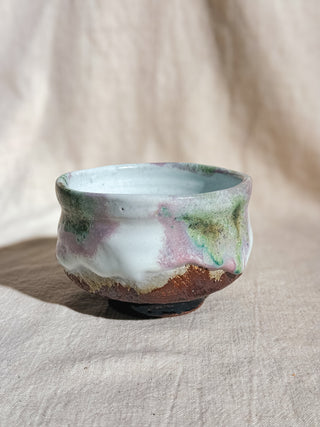 Hagiyaki Sansai Matcha Chawan #1 三彩 抹茶茶碗 | Seigan Yamane - YUMM CHA