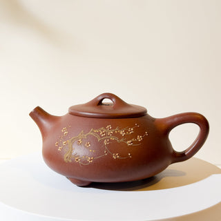 Factory-Era Yixing Teapot #9 Shi Piao Purple Clay 250ml - YUMM CHA