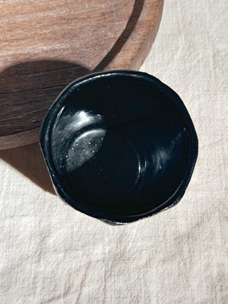 Hagi Ware Black Glazed Yunomi Tea & Coffee Cup #8 200ml | Eiichi Shibuya - YUMM CHA