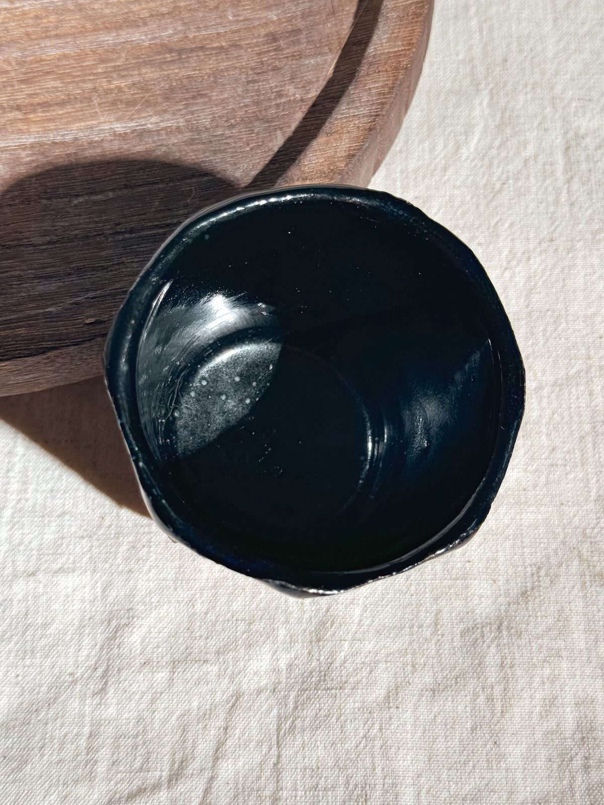Hagi Ware Black Glazed Yunomi Tea & Coffee Cup #8 200ml | Eiichi Shibuya - YUMM CHA