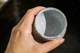 Hagi Ware Snow Onihagi Cup #3 70ml | Eiichi Shibuya - YUMM CHA