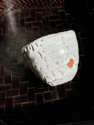 Hagi Ware Snow Onihagi Cup #5 80ml | Eiichi Shibuya - YUMM CHA