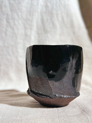 Hagi ware Black Glazed Tea & Coffee Cup #2 250ml | Eiichi Shibuya - YUMM CHA
