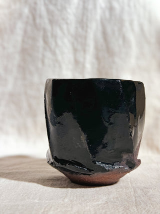 Hagi ware Black Glazed Tea & Coffee Cup #2 250ml | Eiichi Shibuya - YUMM CHA