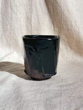 Hagi ware Black Glazed Yunomi Tea & Coffee Cup 
#7 200ml | Eiichi Shibuya - YUMM CHA