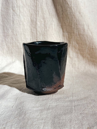 Hagi ware Black Glazed Yunomi Tea & Coffee Cup 
#7 200ml | Eiichi Shibuya - YUMM CHA