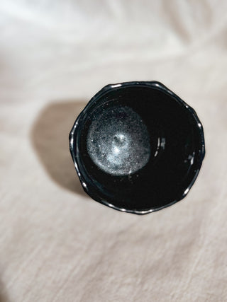 Hagi ware Black Glazed Yunomi Tea & Coffee Cup #3 200ml | Eiichi Shibuya - YUMM CHA