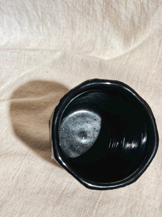 Hagi ware Black Glazed Yunomi Tea & Coffee Cup #5 200ml | Eiichi Shibuya - YUMM CHA