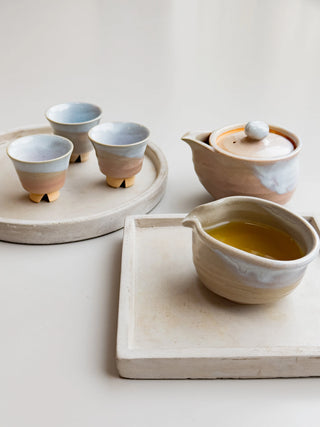 Hagi ware Tea Set | 天鵬山 Tsubaki Kiln - YUMM-CHA