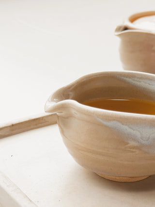 Hagi ware Tea Set | 天鵬山 Tsubaki Kiln - YUMM-CHA