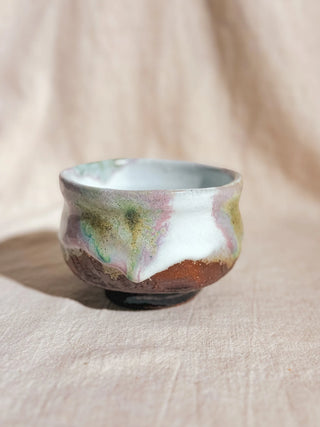 Hagiyaki Sansai Matcha Chawan #1 三彩 抹茶茶碗 | Seigan Yamane - YUMM CHA