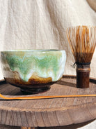 Hagiyaki Sansai Matcha Chawan #3 三彩 抹茶茶碗 | Seigan Yamane - YUMM CHA