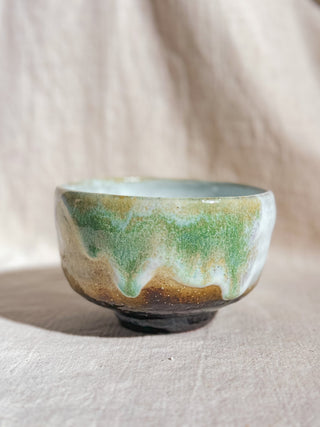 Hagiyaki Sansai Matcha Chawan #3 三彩 抹茶茶碗 | Seigan Yamane - YUMM CHA