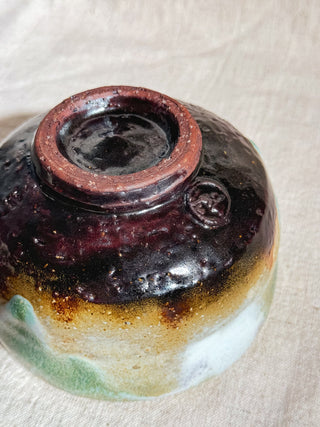 Hagiyaki Sansai Matcha Chawan #3 三彩 抹茶茶碗 | Seigan Yamane - YUMM CHA