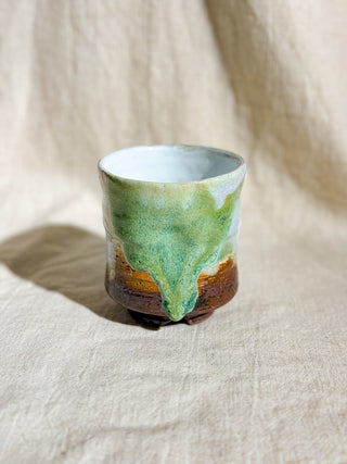 Hagiyaki Sansai Yunomi Tea & Coffee Cup #2 200ml | Seigan Yamane - YUMM CHA