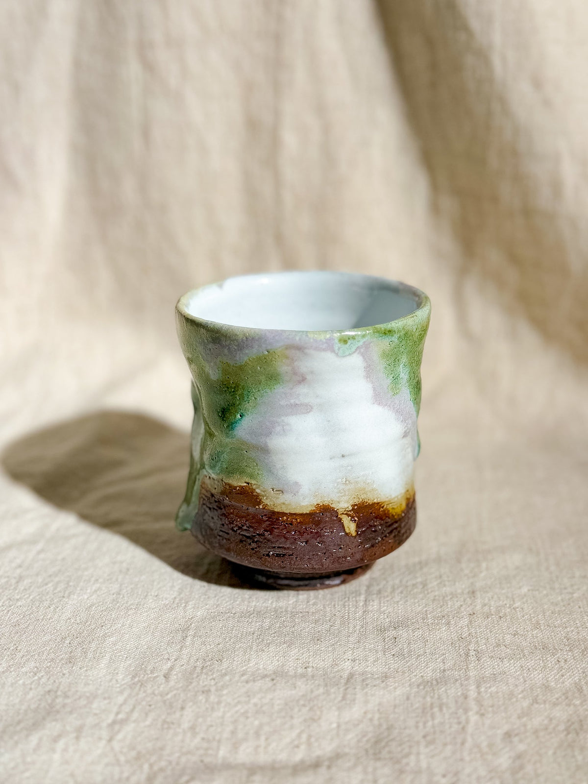 Hagiyaki Sansai Yunomi Tea & Coffee Cup #2 200ml | Seigan Yamane - YUMM CHA