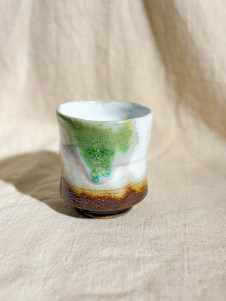 Hagiyaki Sansai Yunomi Tea & Coffee Cup #2 200ml | Seigan Yamane - YUMM CHA