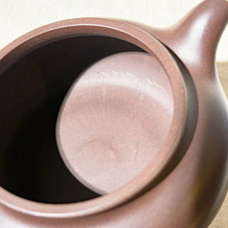 Master-made Yixing Teapot #44 Fully handmade Purple Clay Fang Gu Teapot 235ml