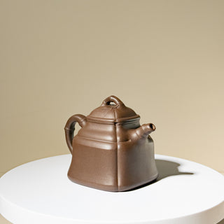 Factory No.1 Yixing Teapot #62 Black Star Clay 80's Bamboo Pagoda Teapot 120ml