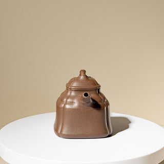 Factory No.1 Yixing Teapot #62 Black Star Clay 80's Bamboo Pagoda Teapot 120ml