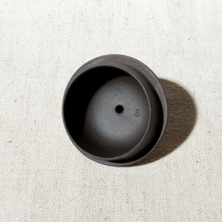 Factory No.1 Yixing Teapot #65 Black Iron Sand 1990 Shui Ping Teapot 70ml - YUMM CHA