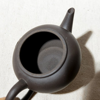 Factory No.1 Yixing Teapot #65 Black Iron Sand 1990 Shui Ping Teapot 70ml - YUMM CHA