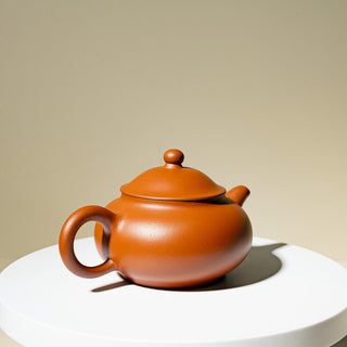 Factory No.1 Yixing Teapot #68 90's Nian Gao Flat Belly Teapot 170ml - YUMM CHA