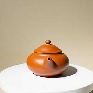 Factory No.1 Yixing Teapot #68 90's Nian Gao Flat Belly Teapot 170ml - YUMM CHA
