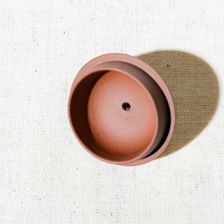 Factory-Era Yixing Teapot #42 Juluanzhu (Giant Wheel Bead) Aged Hong Ni 100ml
