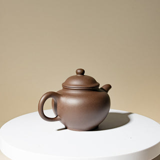 Factory No.1 Yixing Teapot #70 Late 80's Purple Clay Duo Zi Teapot 120ml - YUMM CHA
