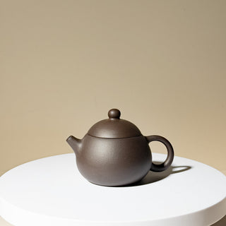 Factory No.1 Yixing Teapot #71 Late 80's Black Clay Xi Shi Teapot 85ml - YUMM CHA
