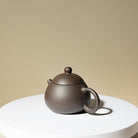 Factory No.1 Yixing Teapot #71 Late 80's Black Clay Xi Shi Teapot 85ml - YUMM CHA