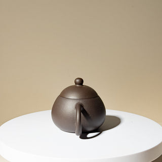 Factory No.1 Yixing Teapot #71 Late 80's Black Clay Xi Shi Teapot 85ml - YUMM CHA